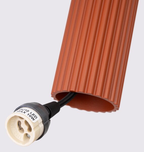 Sollux Lighting Závěsné svítidlo KARBON 2 červená okrová