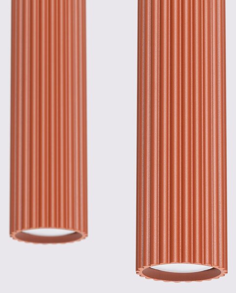 Sollux Lighting Závěsné svítidlo KARBON 2 červená okrová