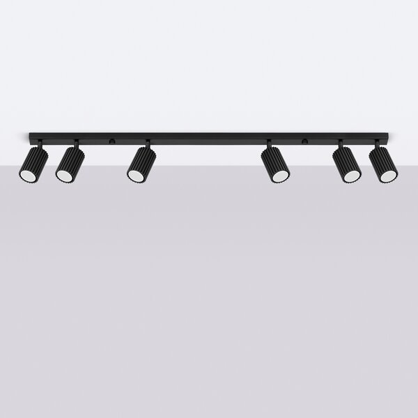 Sollux Lighting Stropní svítidlo KARBON 6L černé