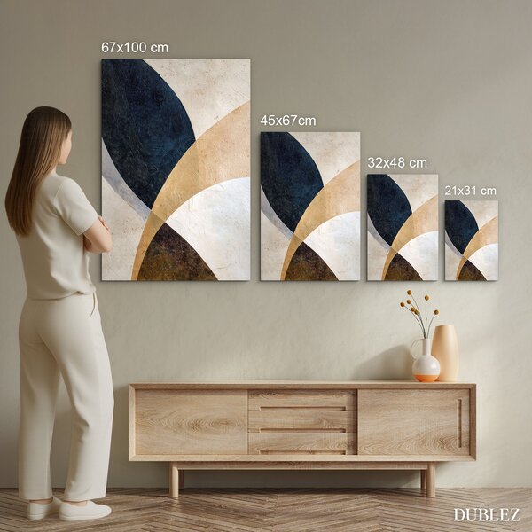 DUBLEZ | Dřevěný obraz - Abstraktní umění | UV tisk, Premium
