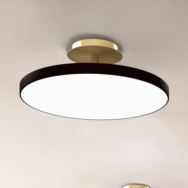 UMAGE LED stropní svítidlo Asteria UP PLUS, černé, Ø 43 cm,, stmívatelný, Černá, Obývací pokoj / jídelna, kov, Design