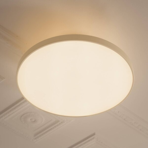 UMAGE LED stropní svítidlo Asteria UP PLUS, perlově bílé, Ø 60 cm, stmívatelný, Krémová / jantar, Obývací pokoj / jídelna, kov, Design