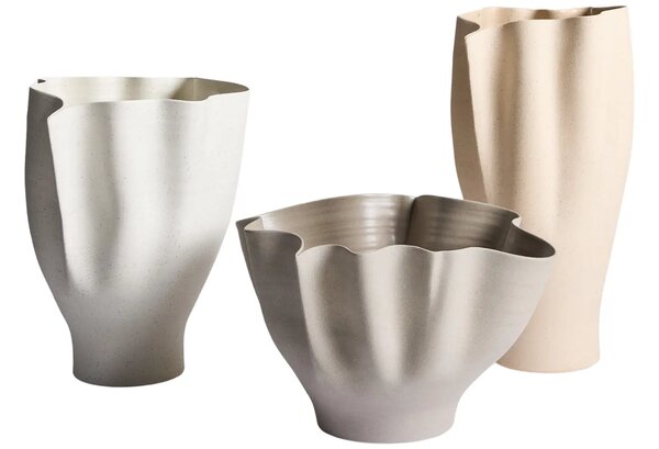 -30 % Dny Marianne - Kave Home Šedá keramická váza Nilea 23 cm