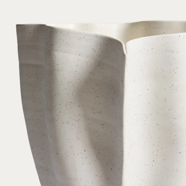 -30 % Dny Marianne - Kave Home Krémová keramická váza Nilea 34 cm