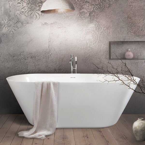 Roth Volně stojící vana z litého mramoru LINEA STONE WHITE Varianta: rozměry: 167x72,5 cm - (LINEA STONE WHITE - 5261000)