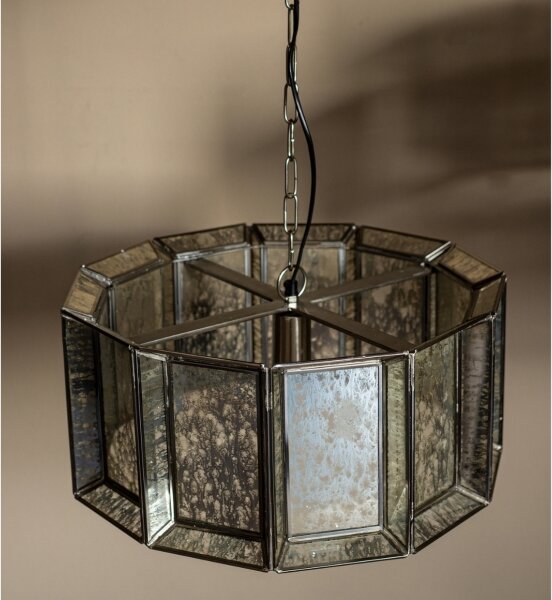 PTMD - Lustr na řetězu ANTIQUE 1xE27/40W/230V pr. 46 cm