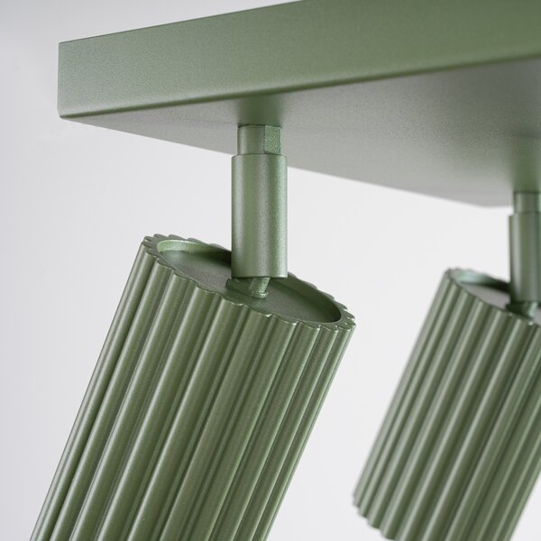 Sollux Lighting Stropní svítidlo KARBON 4 olivově zelené