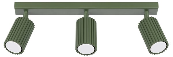 Sollux Lighting Stropní svítidlo KARBON 3L olivově zelené