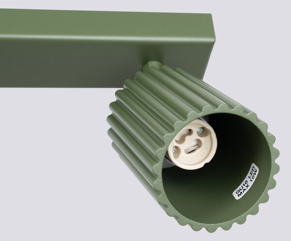 Sollux Lighting Stropní svítidlo KARBON 3L olivově zelené