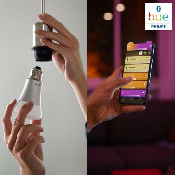 PHILIPS HUE Hue White and Color Ambiance Bluetooth LED žárovka E14 87195143566106W 470lm 2000-6500K RGB