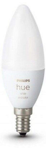 PHILIPS HUE Hue White and Color Ambiance Bluetooth LED žárovka E14 87195143566106W 470lm 2000-6500K RGB