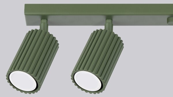 Sollux Lighting Stropní svítidlo KARBON 6L olivově zelené
