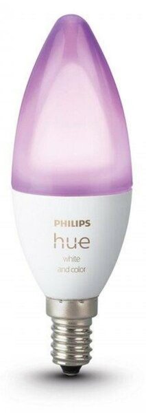PHILIPS HUE Hue White and Color Ambiance Bluetooth LED žárovka E14 87195143566106W 470lm 2000-6500K RGB