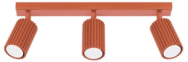 Sollux Lighting Stropní svítidlo KARBON 3L červený okr