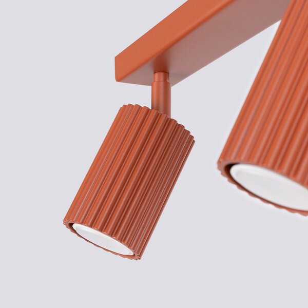 Sollux Lighting Stropní svítidlo KARBON 2 červený okr