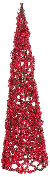 Sada 2 sošek ROSAN 52/60 cm Vánoční stromek Červená