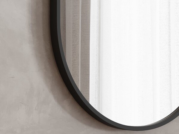 Zrcadlo Lavedo Simple Oval Black 50×80 / 60×90 – černý hliníkový rám | Lavedo by Aplomo Rozměr: 50cm