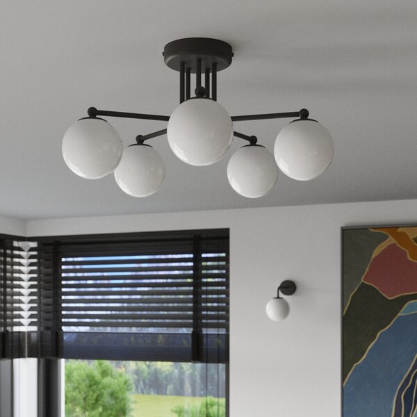 Sollux Lighting Nástěnné svítidlo ASTRAL 1 černé