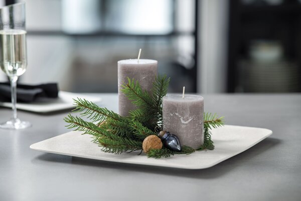 Villeroy & Boch 10-4240-2680 Servírovací talíř Manufacture Rock Blanc čtvercový 32 cm