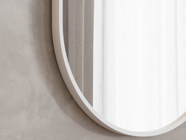 Zrcadlo Lavedo Simple Oval White 50×80 / 60×90 – bílý hliníkový rám | Lavedo by Aplomo Rozměr: 50cm