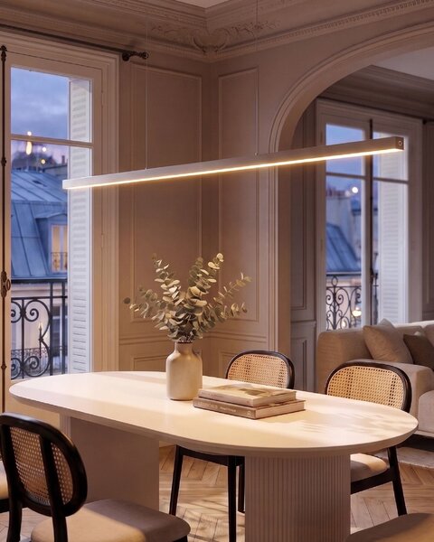 LED závěsná lampa BADDANA Kov Stříbrná