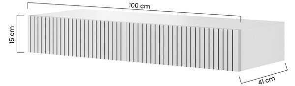 Závěsný toaletní stolek Nicole 100 cm se zásuvkami - antická růžová