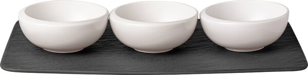 Villeroy & Boch 10-4264-9023 Misky na omáčky a dipy NewMoon s podnosem 4 díly