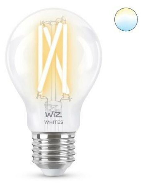 LED Žárovka WiZ Tunable White Filament 8718699787158 E27 A60 6,7-60W 806lm 2700-6500K, stmívatelná