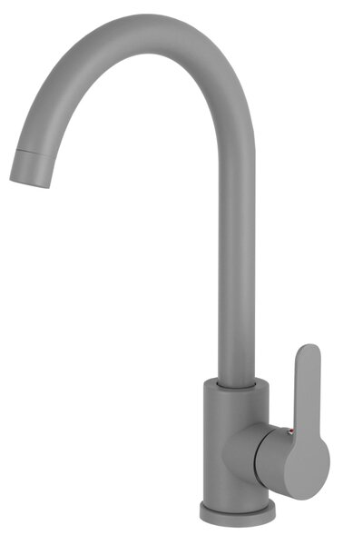 Granitový dřez DON + baterie DECO ŠEDÉ 44,2 x 41,5 x 17,1cm