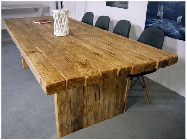 Industriální stůl - konferenční jednací Rustyk rozměry stolu 200x75x90cm