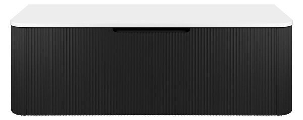 Oltens Hamnes skříňka 120x46x39 cm pod umyvadlo závěsná černá mat 60025300