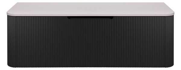 Oltens Hamnes skříňka 120x46x39 cm pod umyvadlo závěsná černá mat 60025300