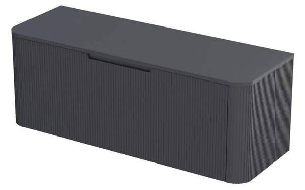 Oltens Hamnes skříňka 120x46x39 cm pod umyvadlo závěsná černá mat 60025300