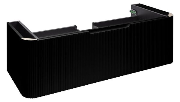 Oltens Hamnes skříňka 120x46x39 cm pod umyvadlo závěsná černá mat 60025300