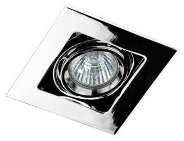Stropní zápustné bodové svítidlo AZzardo Cesar chrome AZ1152 GU10 1x50W IP20 10,5cm chromové