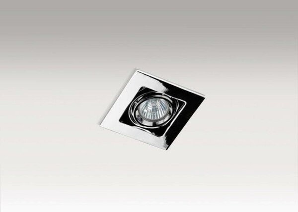 Stropní zápustné bodové svítidlo AZzardo Cesar chrome AZ1152 GU10 1x50W IP20 10,5cm chromové