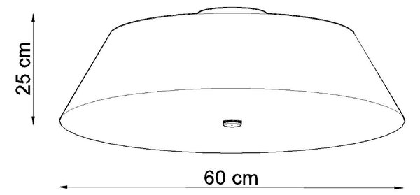 Sollux Lighting Stropní svítidlo VEGA 60 černé