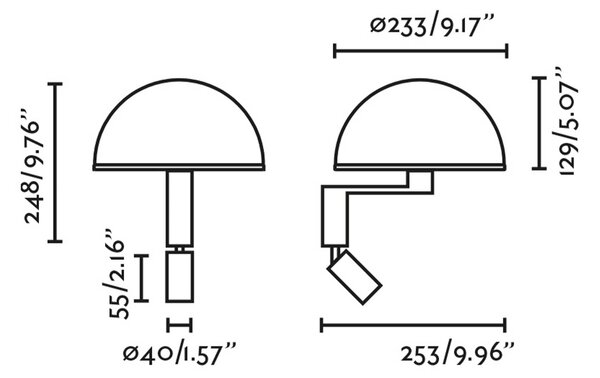 Faro Dome E27 nástěnné svítidlo