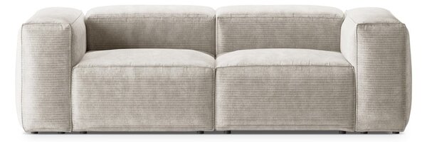 Béžová manšestrová pohovka 224 cm Bergamo – Cosmopolitan Design