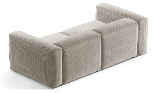 Béžová manšestrová pohovka 224 cm Bergamo – Cosmopolitan Design