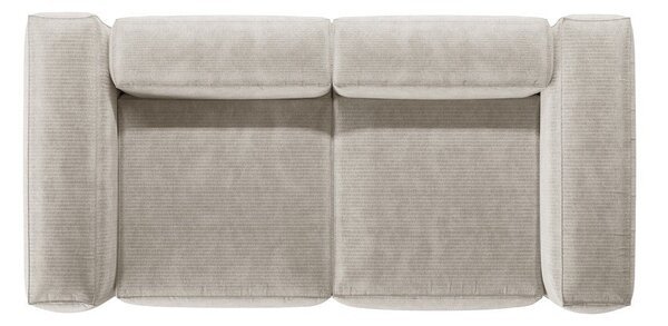 Béžová manšestrová pohovka 224 cm Bergamo – Cosmopolitan Design
