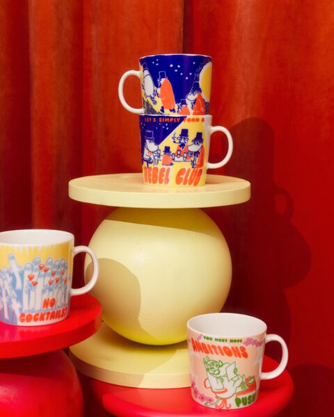 Arabia Hrnek Moomin Party Queue 0,4l