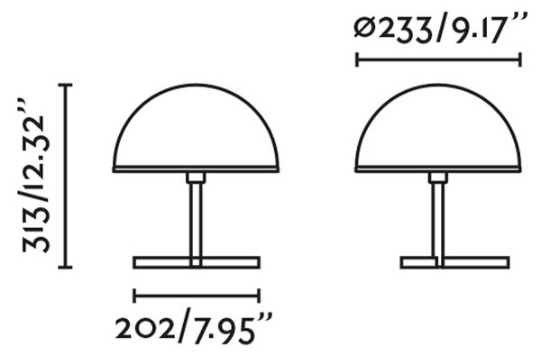 Faro Dome S E27 stolní svítidlo