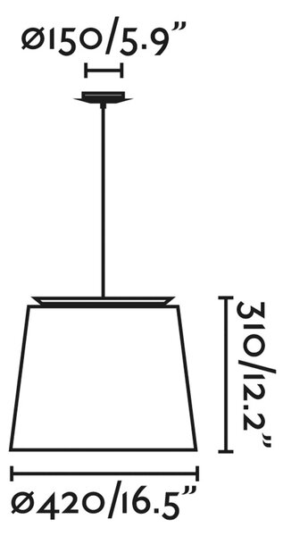 Faro Savoy E27 závěsné svítidlo Zelená