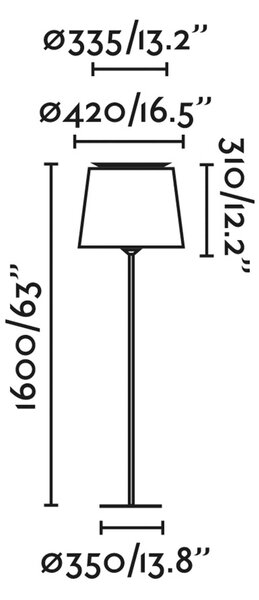 Faro Savoy E27 stojací svítidlo Černá