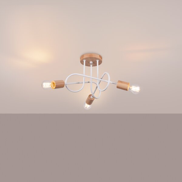 Sollux Lighting Lustr EMBER 3 bílý