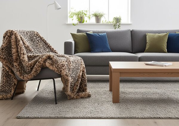 Skinnwille Home Collection Leopardí přehoz Leo Cream, pléd, 140x220 cm