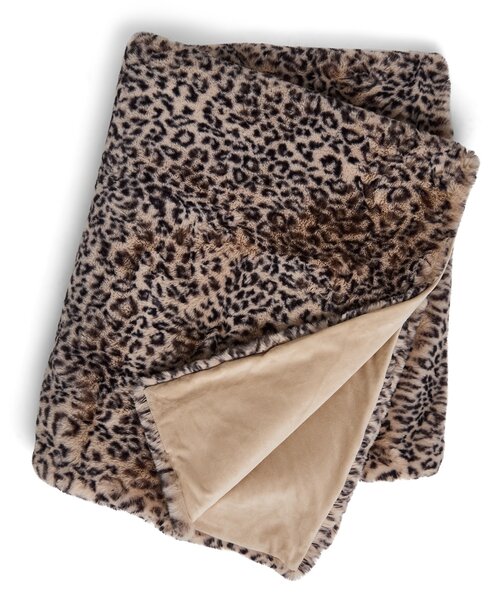 Skinnwille Home Collection Leopardí přehoz Leo Cream, pléd, 140x220 cm