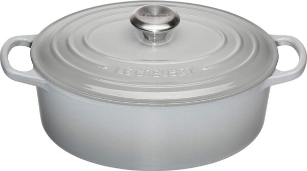 Le Creuset 21178295412430 Pekáč Signature oválný 29 cm světlý šedý