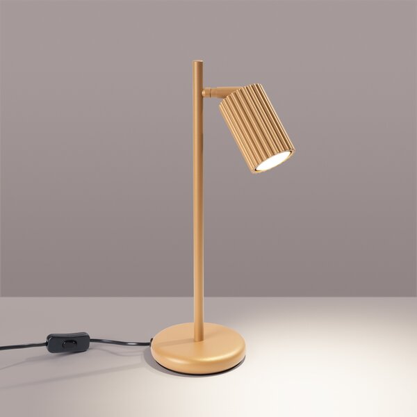 Sollux Lighting Stolní lampa KARBON zlatá